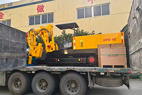 山东东达机电WPZ-45/800L巷道修复机顺利发运，助力普安宜恒煤业提质增效